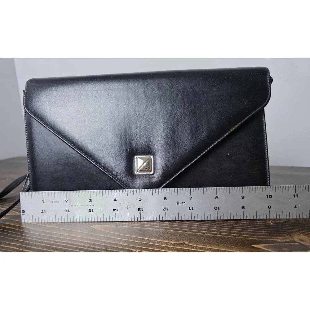 Ande Medium‎  Black Leather Crossbody Bag Purse